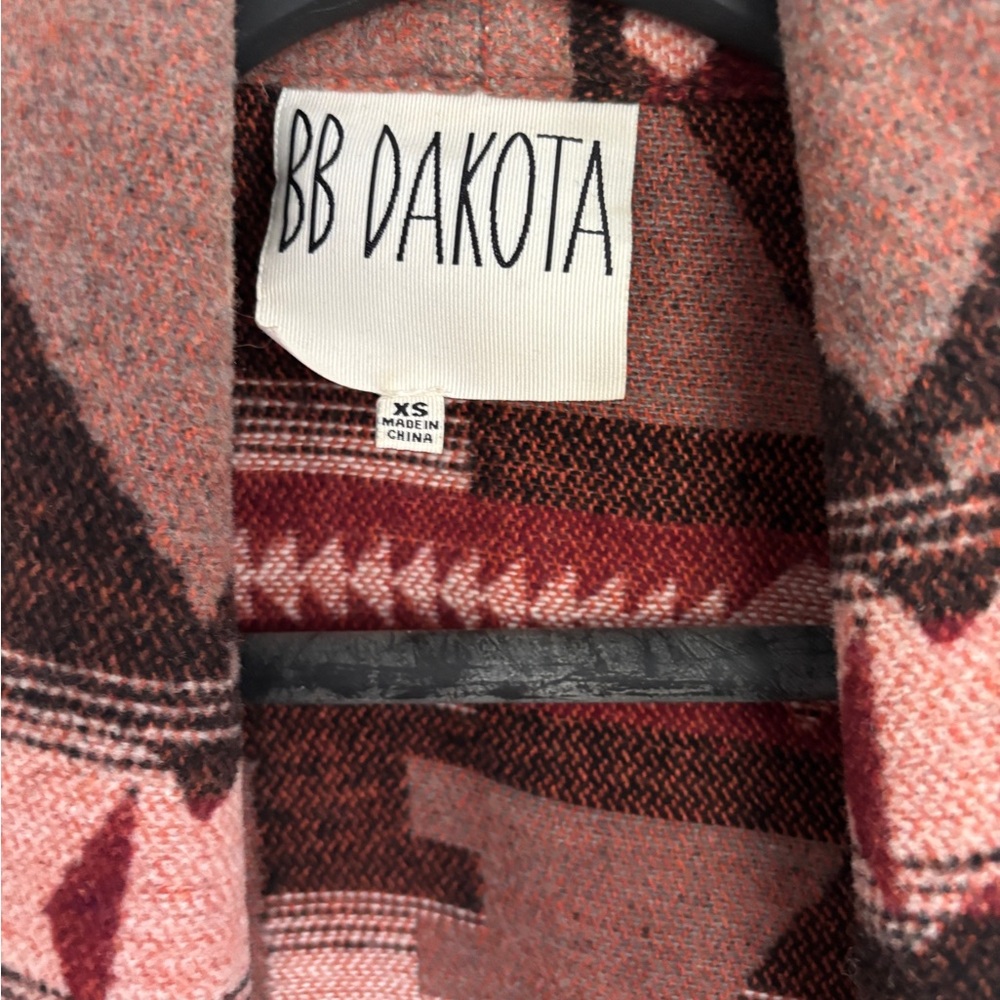 Aztec Patterned Open Front Coat - Picture 2 of 2